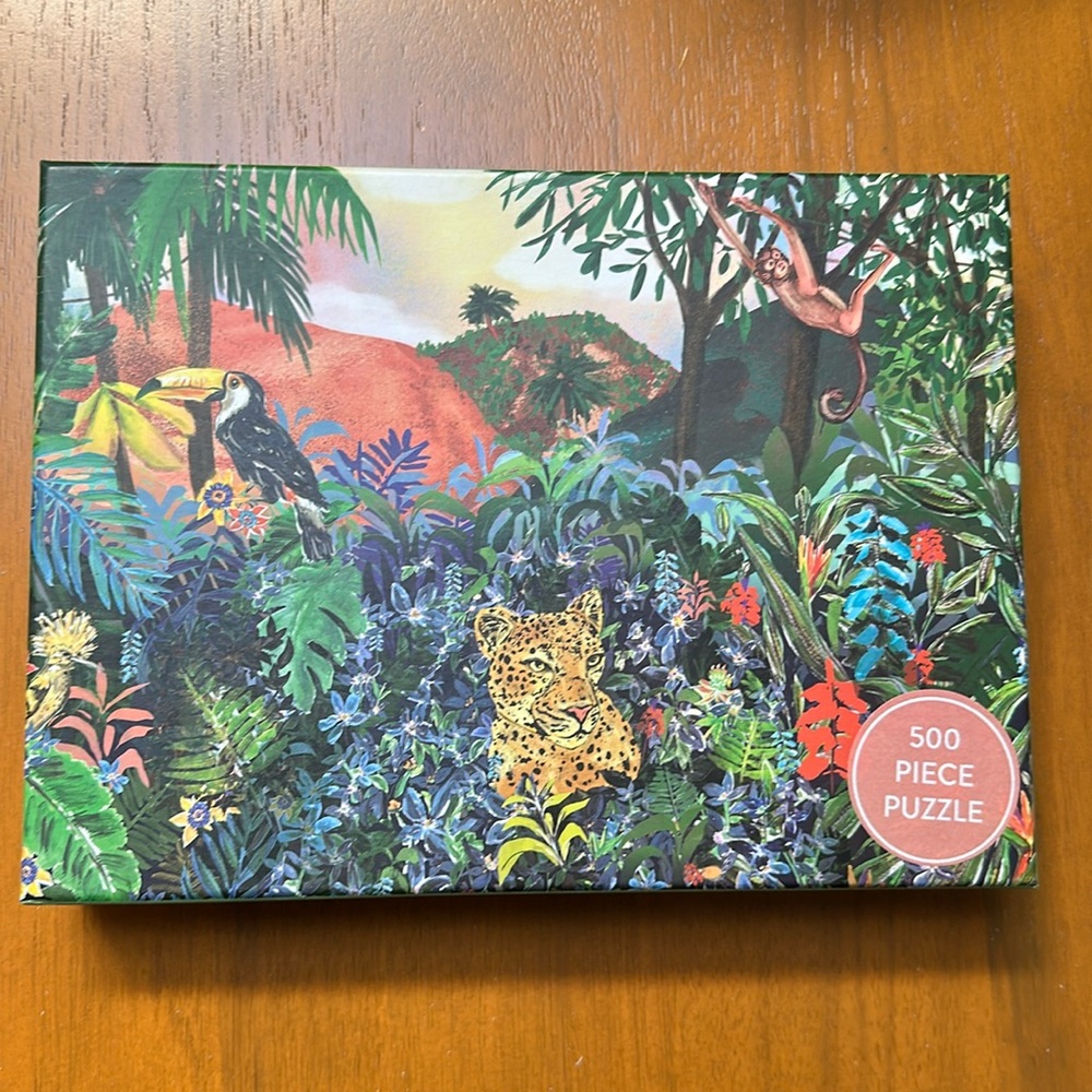 500 Piece The Fantastic Jungle 18" x 24" Jigsaw Jeanette Gonzales Puzzle